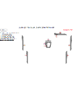 Wow Trim ® - 9 Pcs Over OEM Trim Kit (AIQ315C)