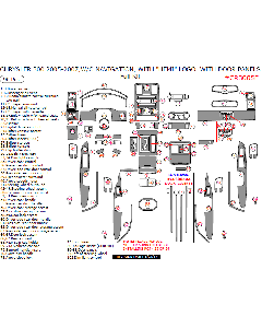 Wow Trim ® - 90 Pcs Full Dash Kit With 'HEMI' Logo (CR3005E)